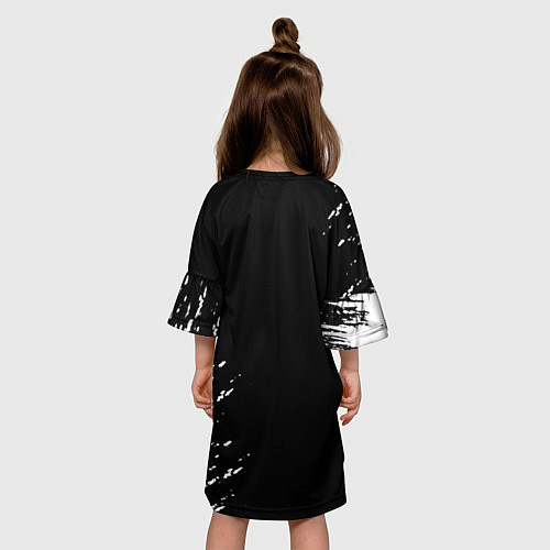 Детское платье Черный клевер / 3D-принт – фото 4