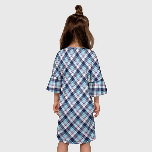 Детское платье Текстура в клетку / 3D-принт – фото 4
