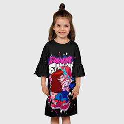 Платье клеш для девочки Friday Night Funkin, цвет: 3D-принт — фото 2