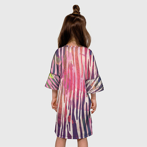 Детское платье Сумасшедшая зебра / 3D-принт – фото 4