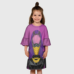 Платье клеш для девочки Тали зора, цвет: 3D-принт — фото 2