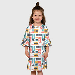 Платье клеш для девочки Рок, цвет: 3D-принт — фото 2