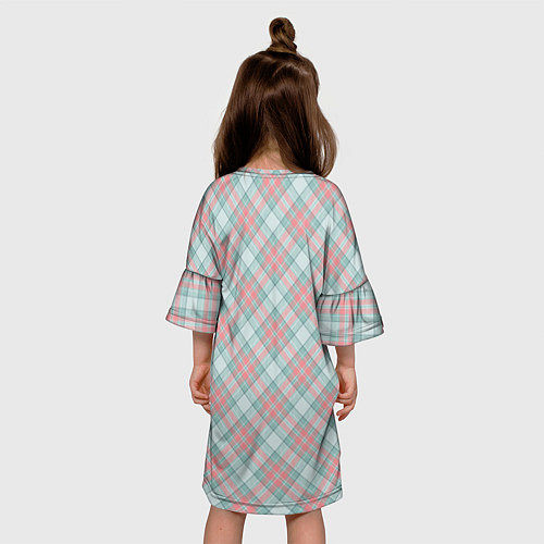 Детское платье Узор в клетку / 3D-принт – фото 4