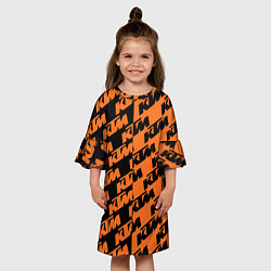 Платье клеш для девочки KTM КТМ Z, цвет: 3D-принт — фото 2