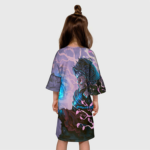 Детское платье Тёмная душа / 3D-принт – фото 4