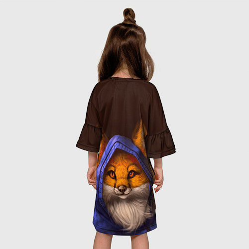 Детское платье Лисенок в капюшоне / 3D-принт – фото 4