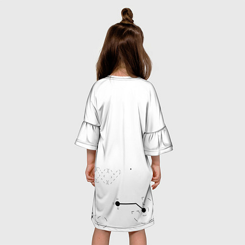 Детское платье Desert Eagle: Printstream White / 3D-принт – фото 4