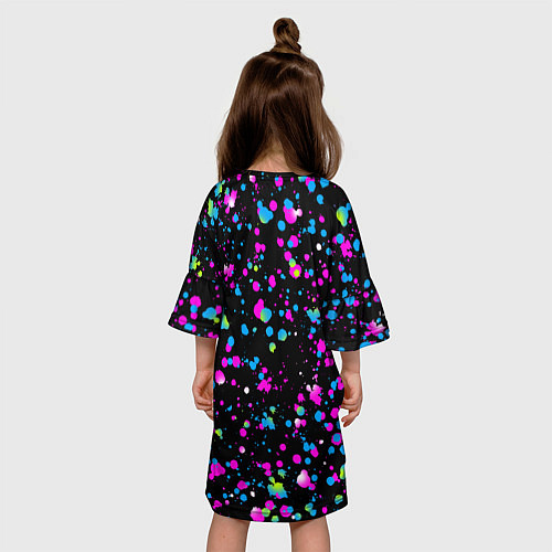 Детское платье FRIDAY NIGHT FUNKIN NEON / 3D-принт – фото 4