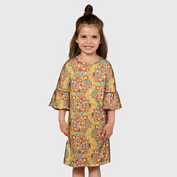 Платье клеш для девочки Волшебный лес, цвет: 3D-принт — фото 2