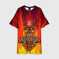 Детское платье Меха скелет Steampunk Fire Z
