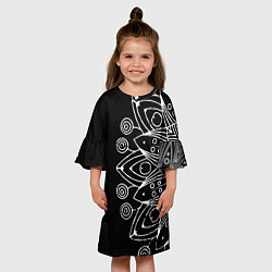 Платье клеш для девочки Mandala, цвет: 3D-принт — фото 2