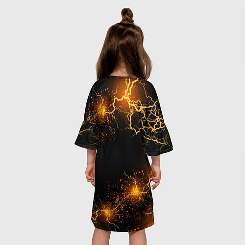 Детское платье BENDY LOGO / 3D-принт – фото 4