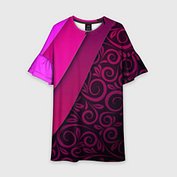 Платье клеш для девочки BUTTERFLY, цвет: 3D-принт