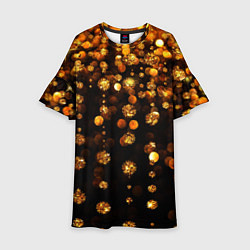 Платье клеш для девочки GOLDEN RAIN, цвет: 3D-принт