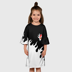 Платье клеш для девочки BLEACH FIRE БЛИЧ ОГОНЬ, цвет: 3D-принт — фото 2