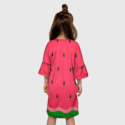 Детское платье Текстура арбуза / 3D-принт – фото 4