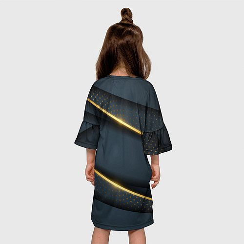 Детское платье 3D luxury gold / 3D-принт – фото 4
