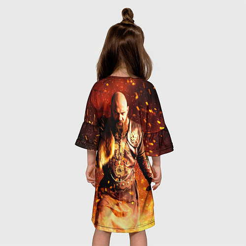 Детское платье Valheim Викинг в огне / 3D-принт – фото 4