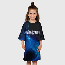 Платье клеш для девочки Магическая Битва, цвет: 3D-принт — фото 2