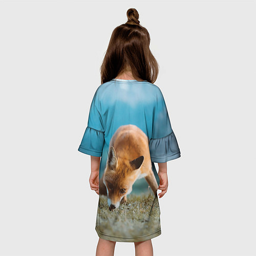 Детское платье Милая лисичка / 3D-принт – фото 4