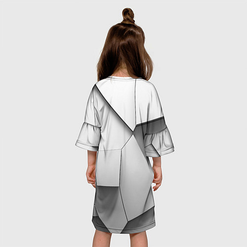 Детское платье Слом плитки / 3D-принт – фото 4