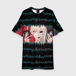 Платье клеш для девочки Какэгуруи Безумный азарт Z, цвет: 3D-принт