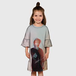 Платье клеш для девочки SODA LUV, цвет: 3D-принт — фото 2