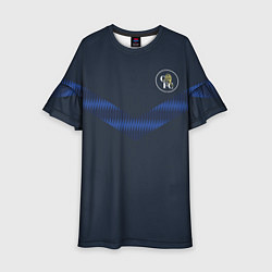 Платье клеш для девочки FC Chelsea Retro 2 202122, цвет: 3D-принт