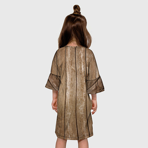 Детское платье Texture Wood / 3D-принт – фото 4