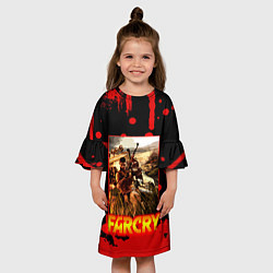 Платье клеш для девочки FARCRY ФАРКРАЙ GAME, цвет: 3D-принт — фото 2