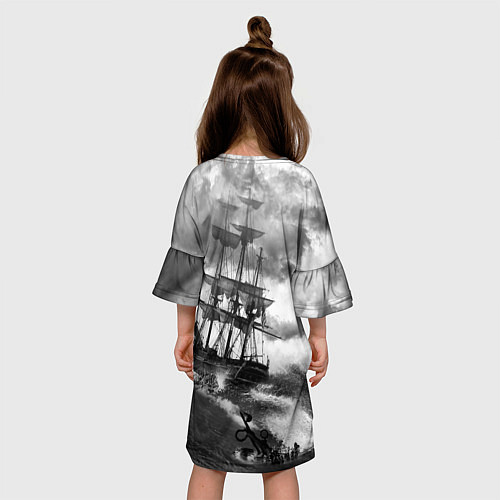 Детское платье Парусник / 3D-принт – фото 4