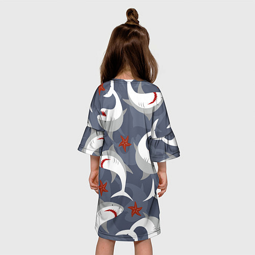 Детское платье Акулы / 3D-принт – фото 4
