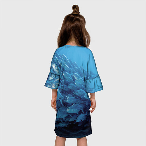 Детское платье Морские рыбы / 3D-принт – фото 4