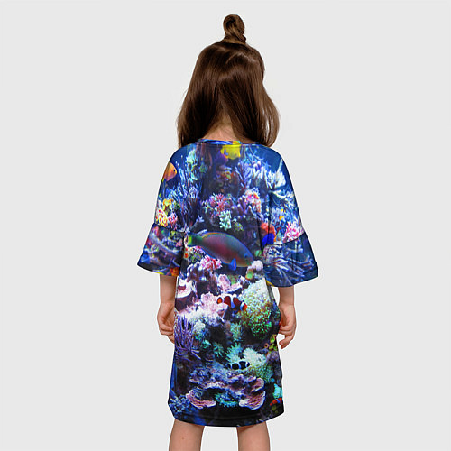 Детское платье Коралловые рыбки / 3D-принт – фото 4