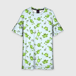 Детское платье Веселые лягушки
