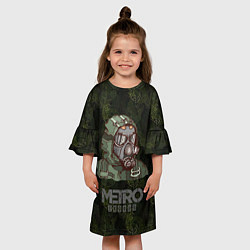 Платье клеш для девочки Metro Stalker, цвет: 3D-принт — фото 2