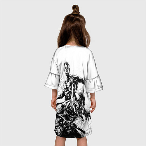 Детское платье НЕУЯЗВИМЫЙ INVINCIBLE / 3D-принт – фото 4