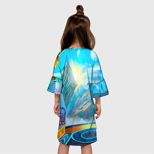 Детское платье Неуязвимый Invincible / 3D-принт – фото 4