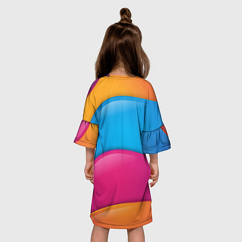 Детское платье Candy rainbow / 3D-принт – фото 4