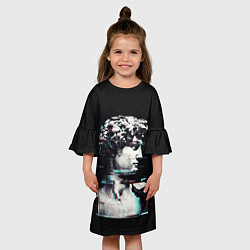 Платье клеш для девочки David Glitch, цвет: 3D-принт — фото 2