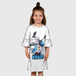 Платье клеш для девочки Furry wolf Khari, цвет: 3D-принт — фото 2