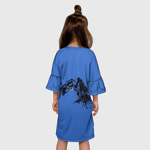 Детское платье Тень ворона / 3D-принт – фото 4