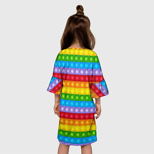 Детское платье Pop It / 3D-принт – фото 4