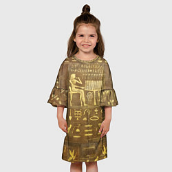 Платье клеш для девочки Настенная живопись, цвет: 3D-принт — фото 2