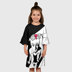Платье клеш для девочки GTO, цвет: 3D-принт — фото 2