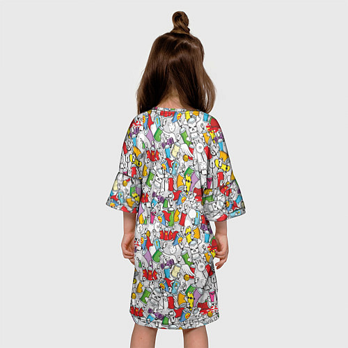 Детское платье Граффити / 3D-принт – фото 4
