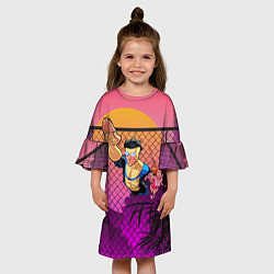 Платье клеш для девочки Марк Грэйсон Неуязвимый, цвет: 3D-принт — фото 2