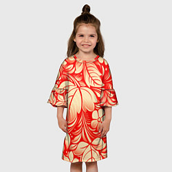Платье клеш для девочки НАЦИОНАЛЬНЫЙ УЗОР, цвет: 3D-принт — фото 2