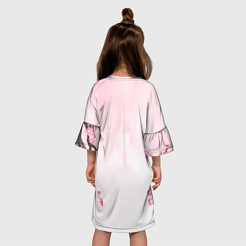 Детское платье Чёрный клевер сакура Аста / 3D-принт – фото 4