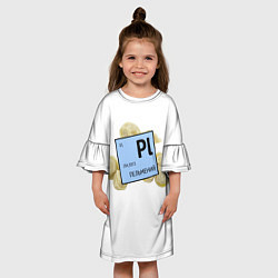 Платье клеш для девочки Пельмений, цвет: 3D-принт — фото 2